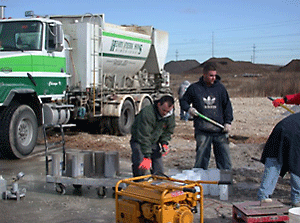 Field testing demonstrates the cold-weather viablity of calcium aluminate cement concrete